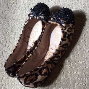 Sam Edelman Leopard Beatrix Flat. Women’s Size 6.5. Worn but Great Condition.